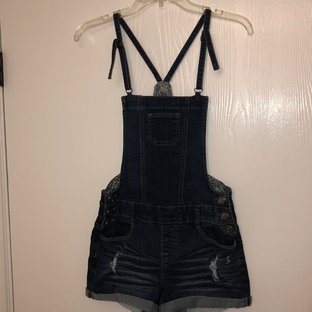Demon overall shorts